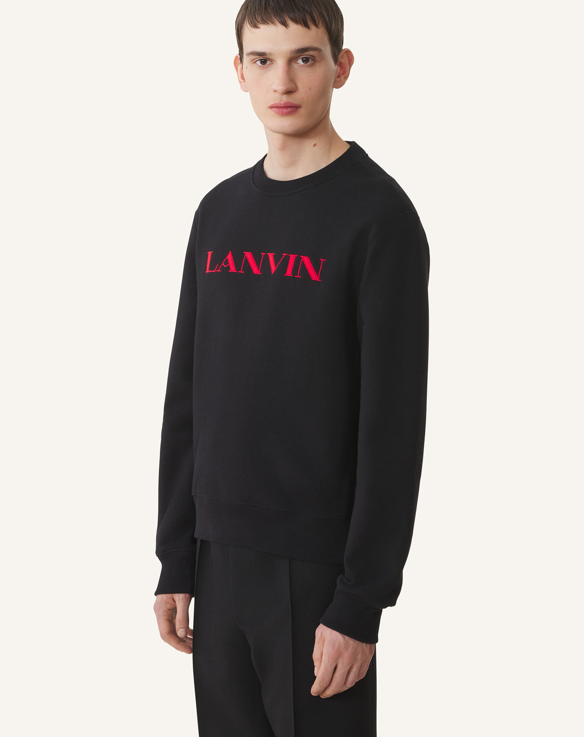 Sweatshirt logo lanvin - Noir