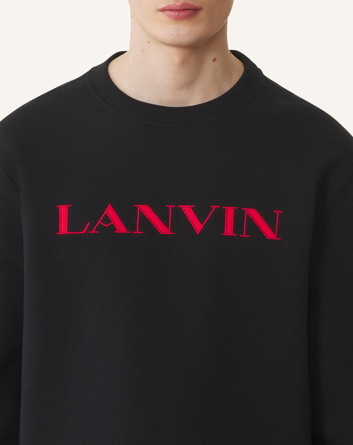 Sweatshirt logo lanvin - Noir