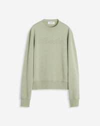 Sweatshirt logo manuscrit débossé - Lin