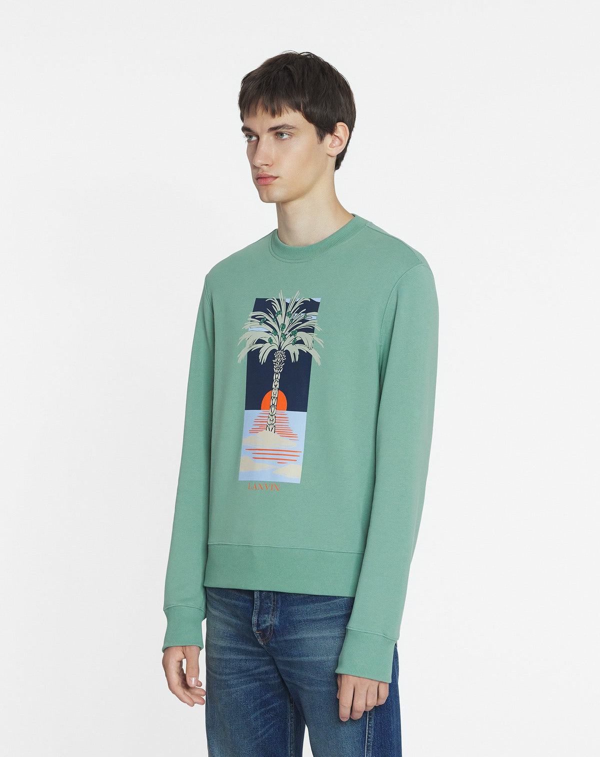 Sweatshirt imprimé - Vert de gris