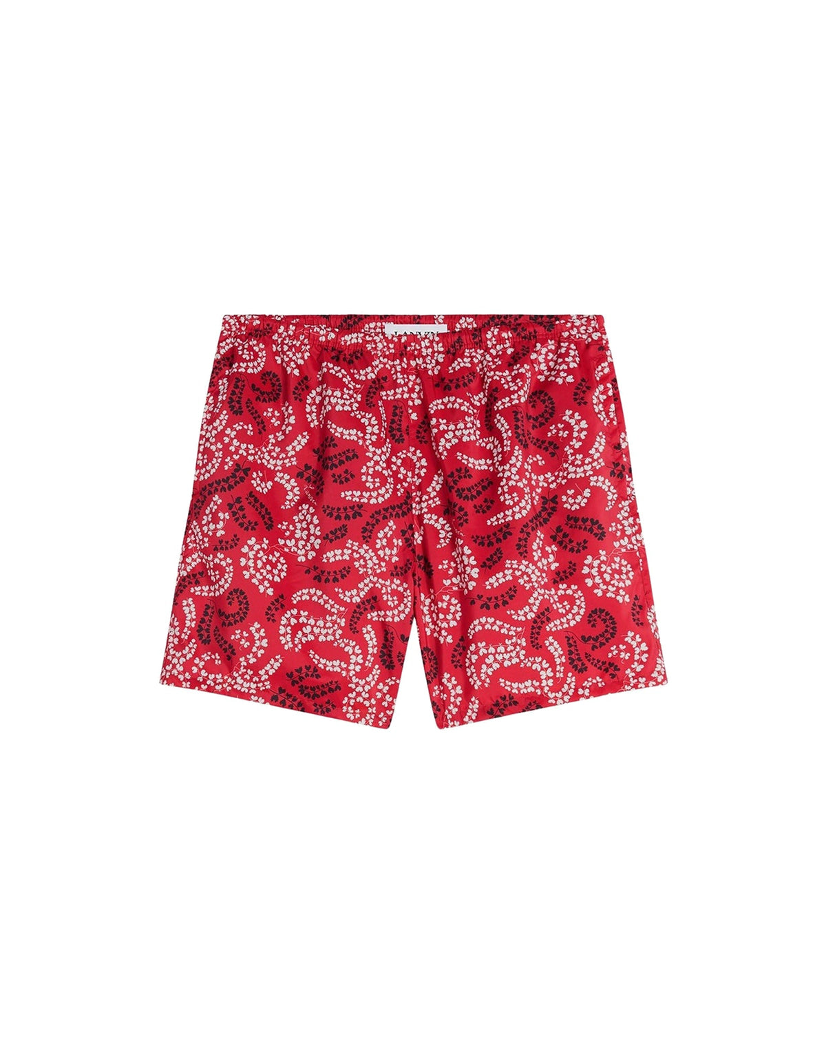 Short de bain imprimé rateau - Carmin