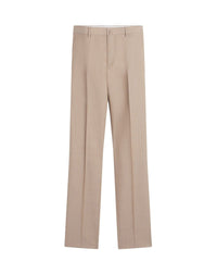 Pantalon à effet chiné en laine - Beige chiné