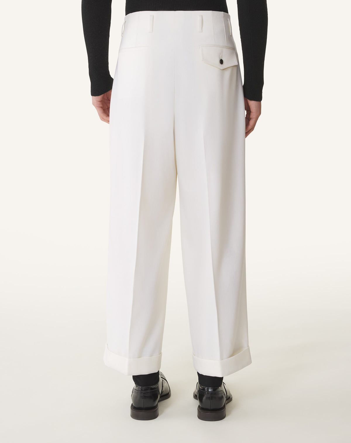 Pantalon 3 plis - Ecru