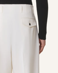 Pantalon 3 plis - Ecru