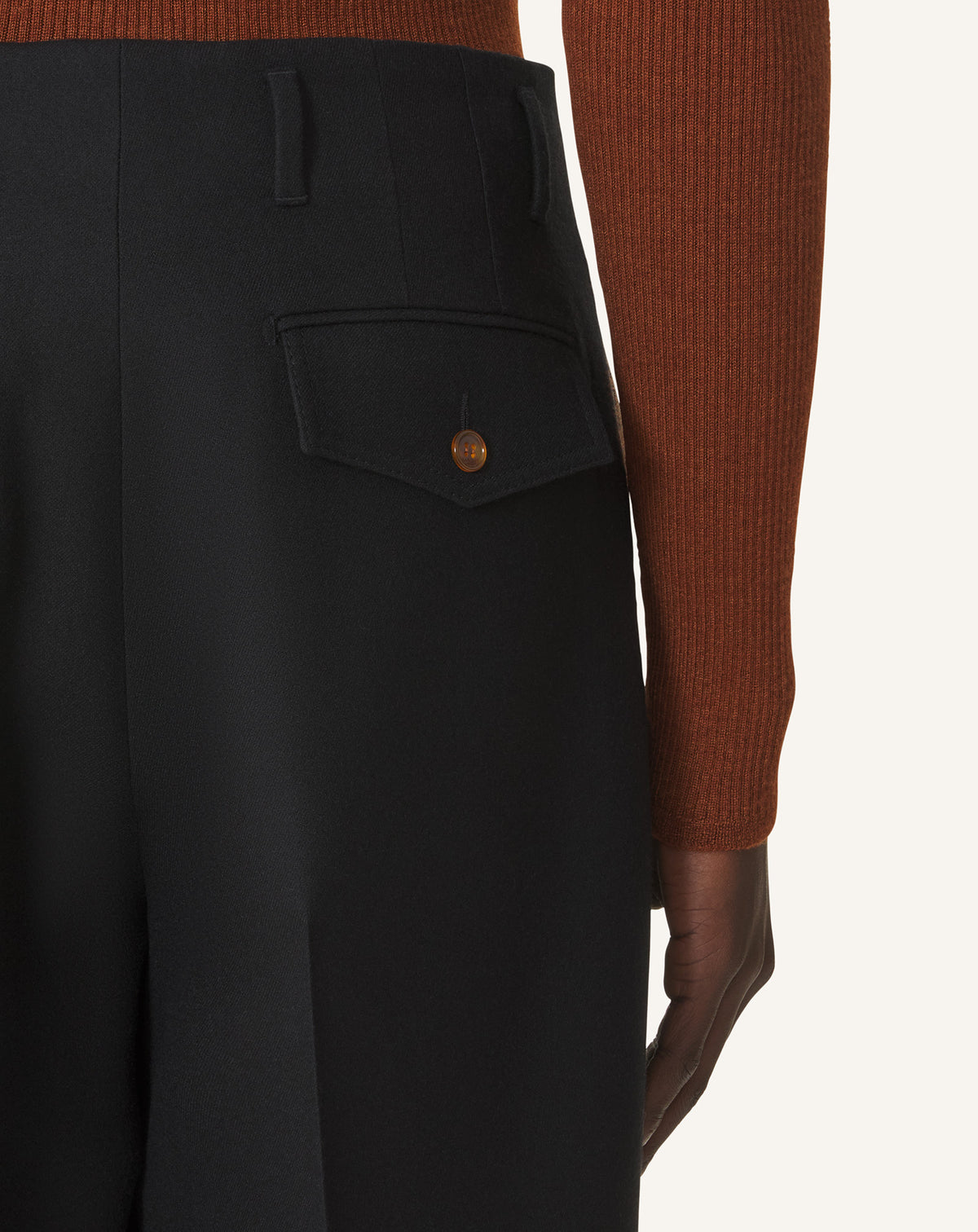 Pantalon 3 plis - Noir