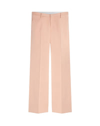 Pantalon droit en laine - Ivoire Rosé