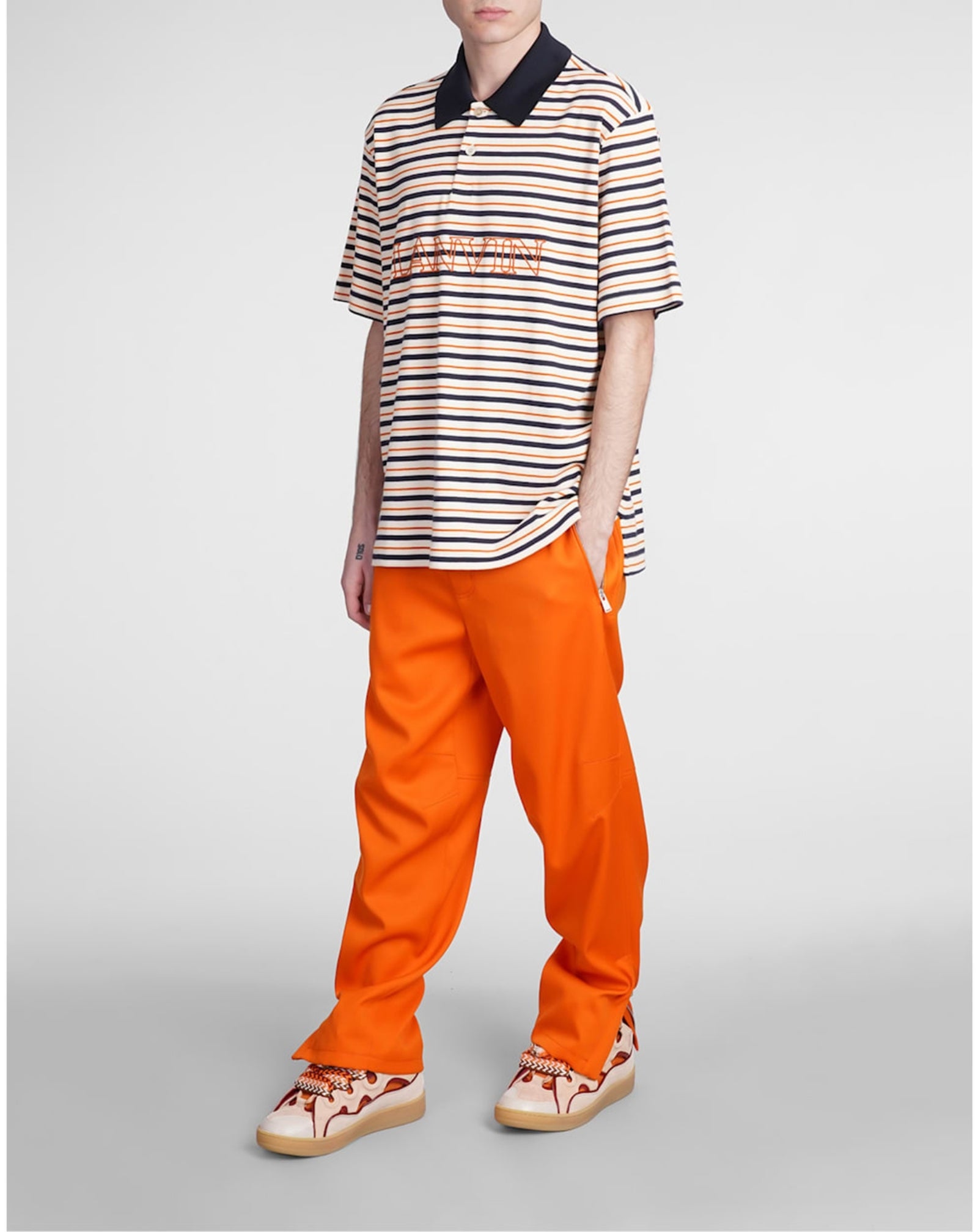 Pantalon Biker en laine - Orange Vif