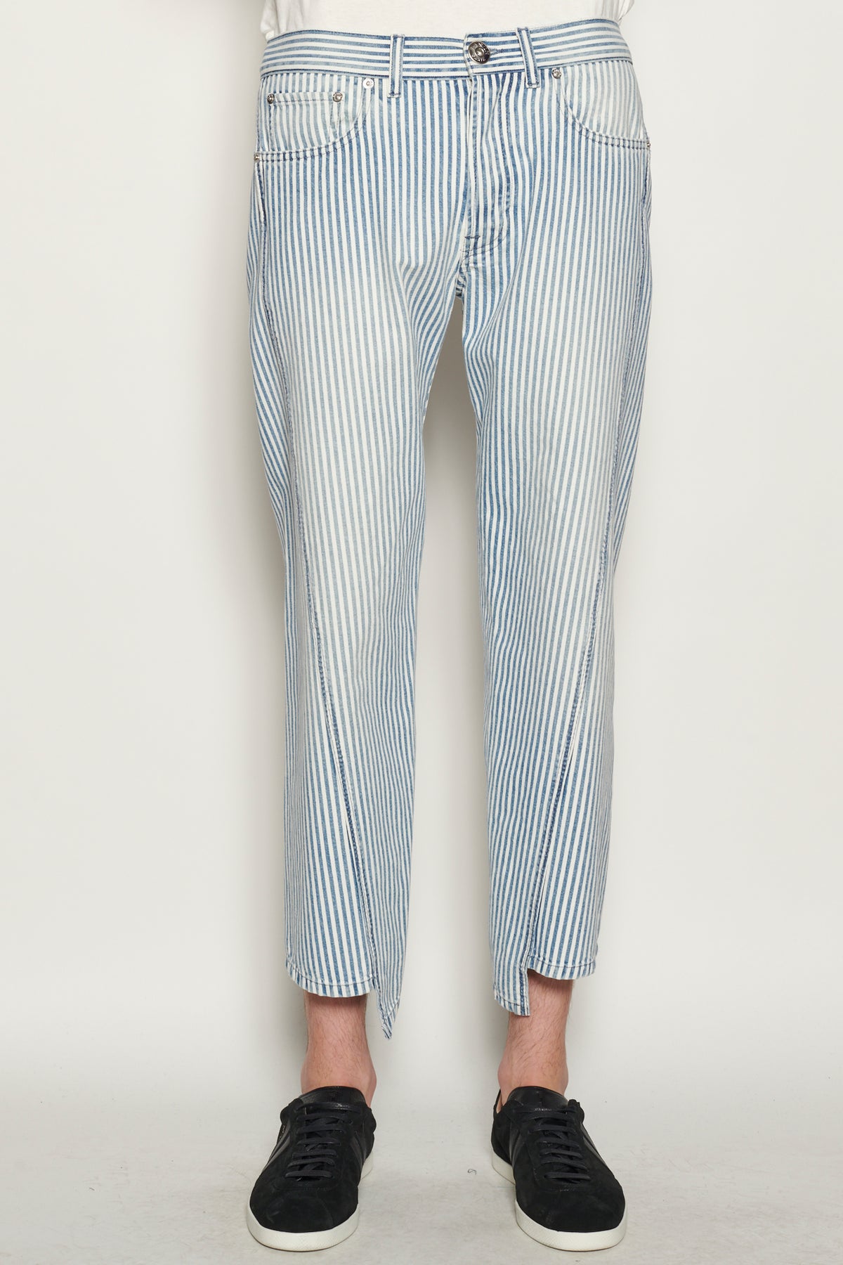 ZZNO STOCK MULTICOLORE DENIM COUTURE TOURNANTE RAYE INDIGO