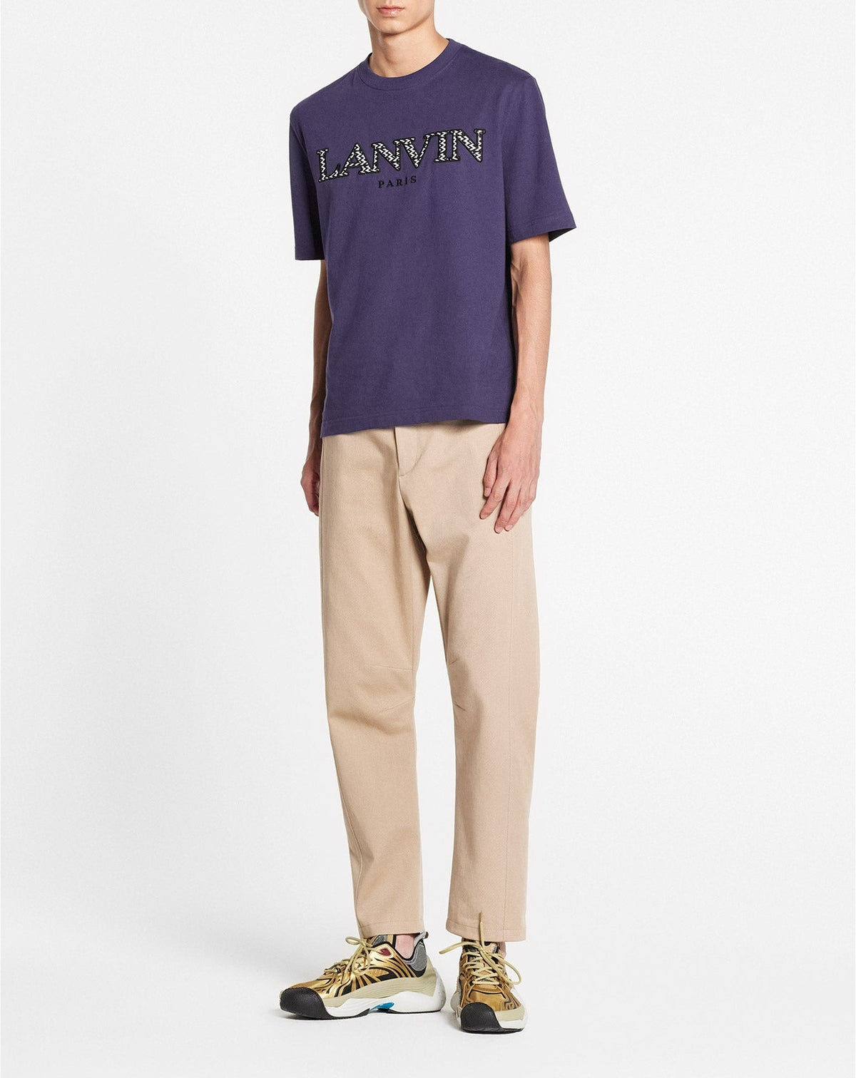 Pantalon slim en laine - Beige