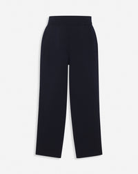 ZZNO STOCK BLEU MARINE JOGGING WOOL BLEND LEISURE KNIT