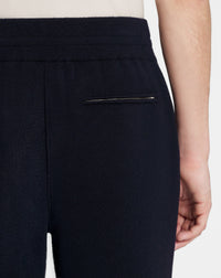 ZZNO STOCK BLEU MARINE JOGGING WOOL BLEND LEISURE KNIT