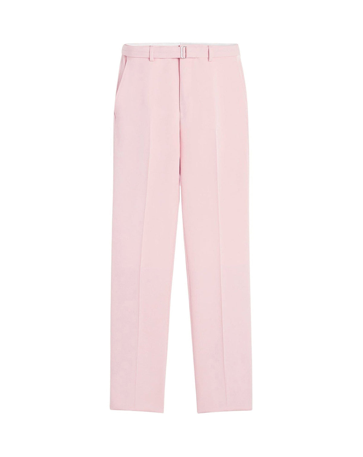 Slim-fit wool trousers - Rosé