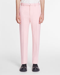 Slim-fit wool trousers - Rosé