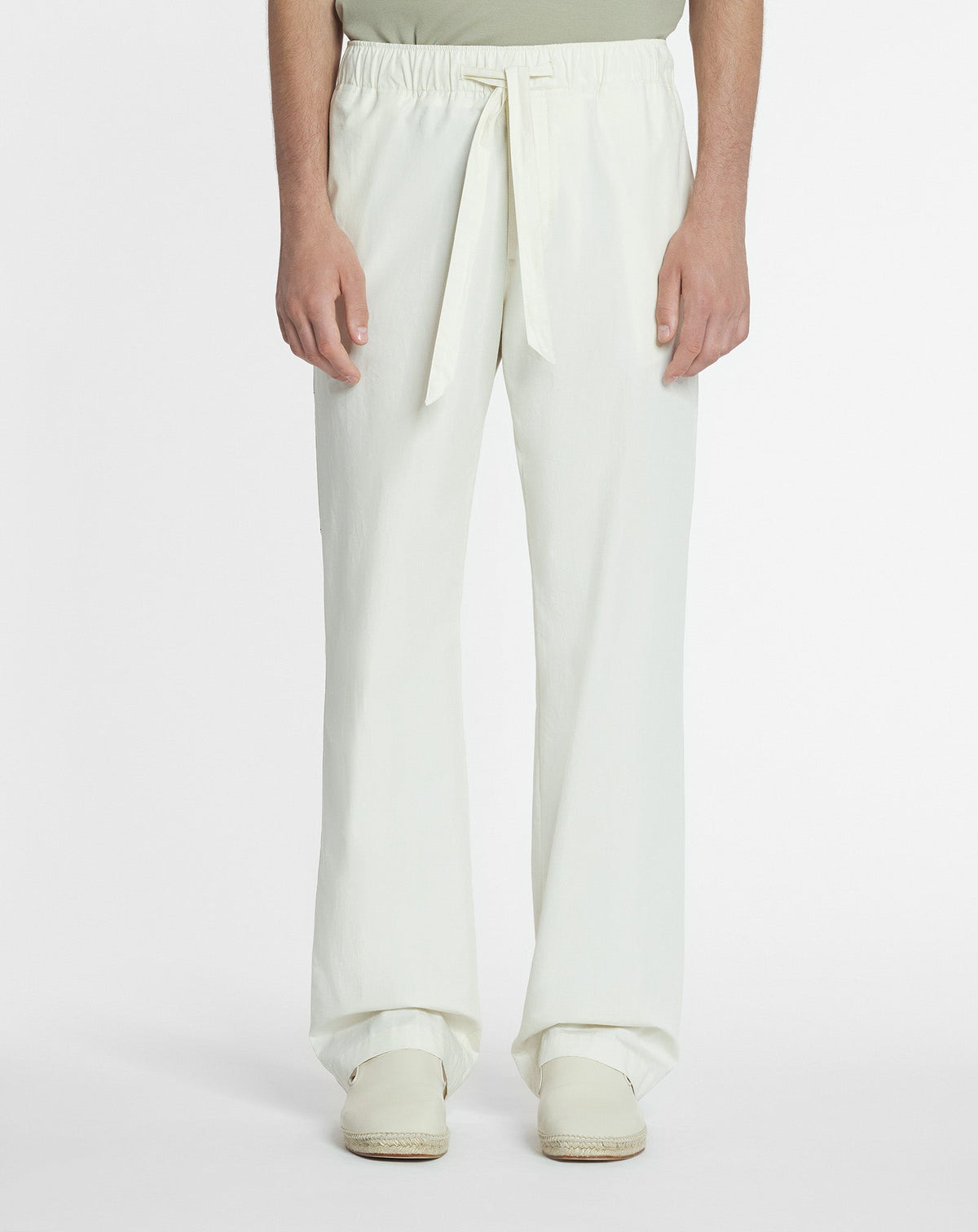 Pantalon décontracté - Blanc casse