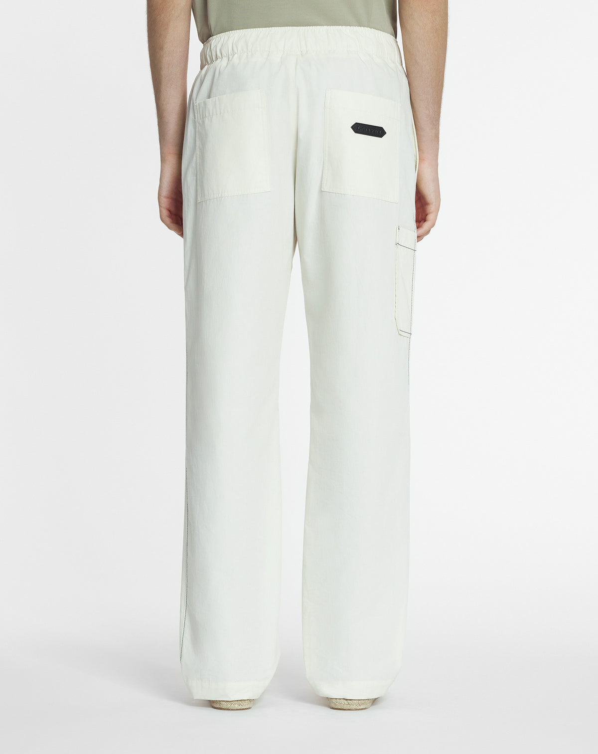 Pantalon décontracté - Blanc Casse