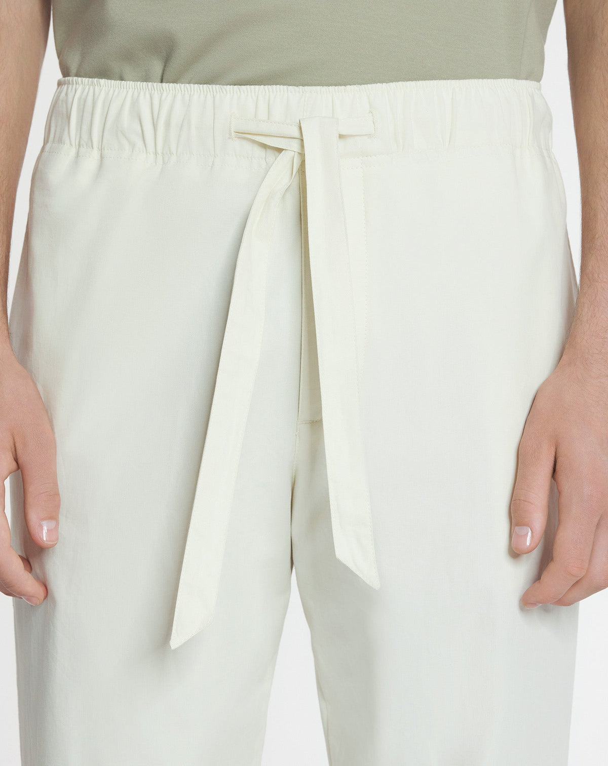 Pantalon décontracté - Blanc casse