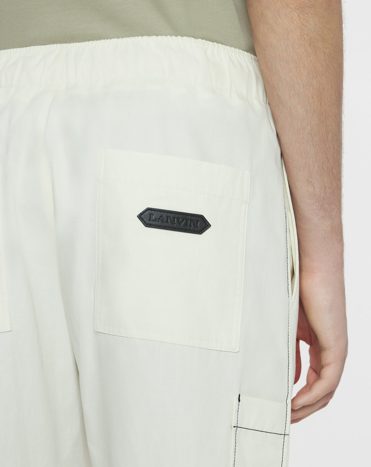 Pantalon décontracté - Blanc Casse