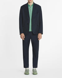 Pantalon taille élastiquée - Bleu Marine