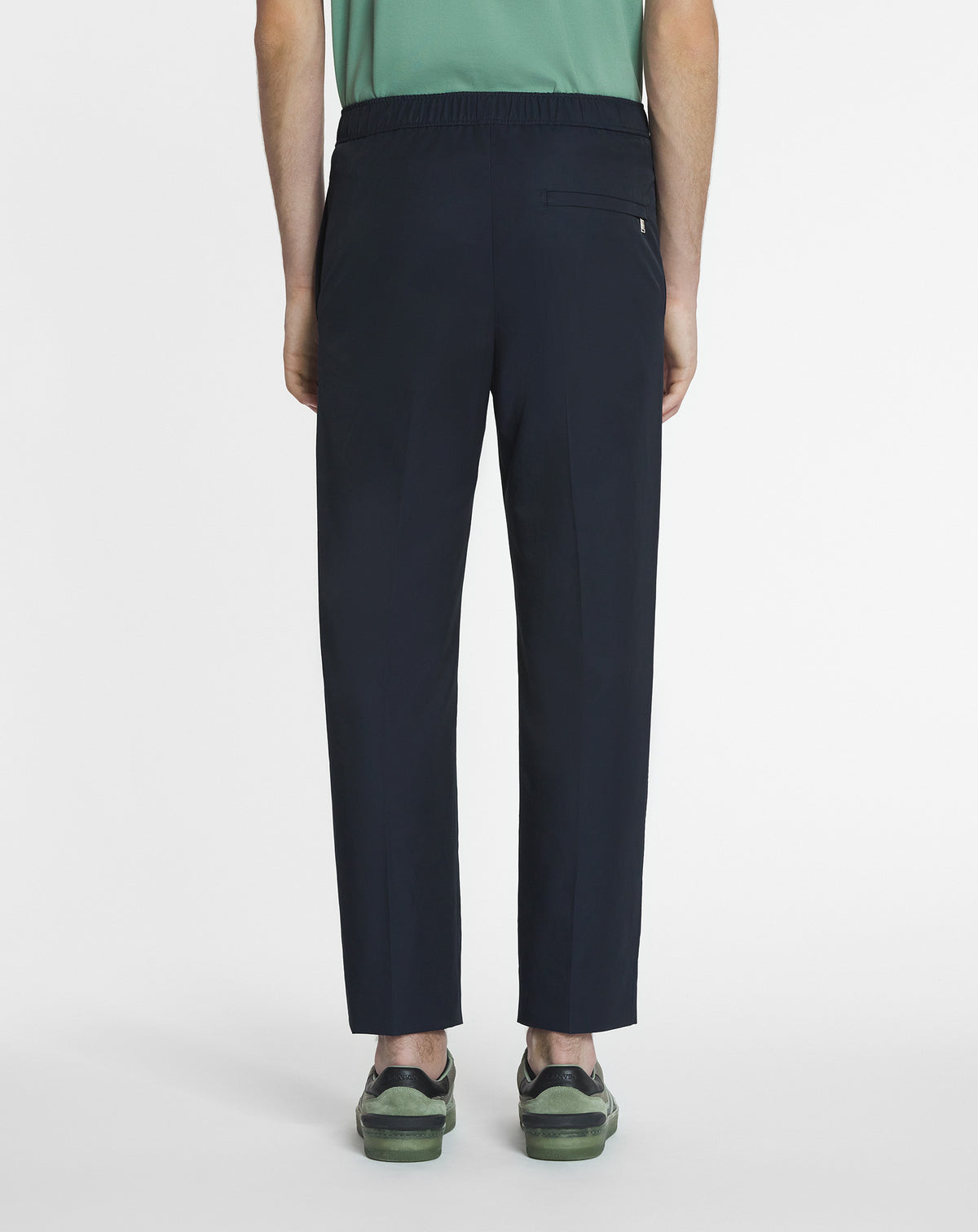 Pantalon taille élastiquée - Bleu Marine