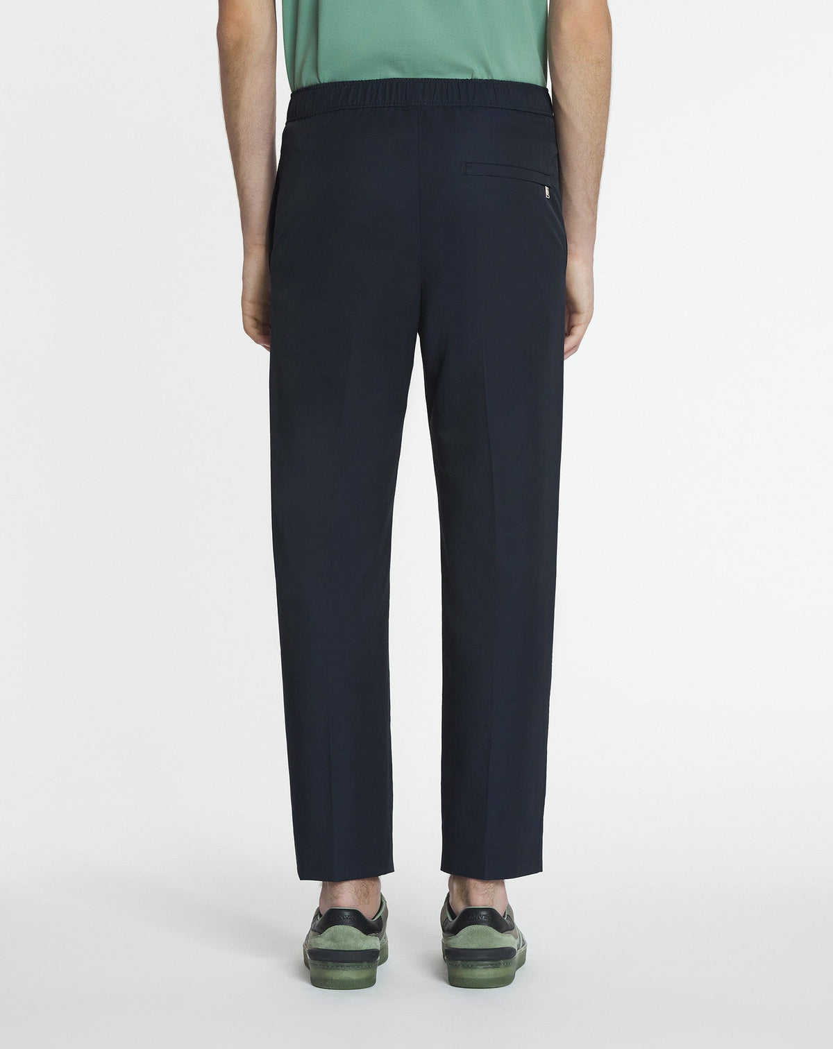 Pantalon taille élastiquée - Bleu marine