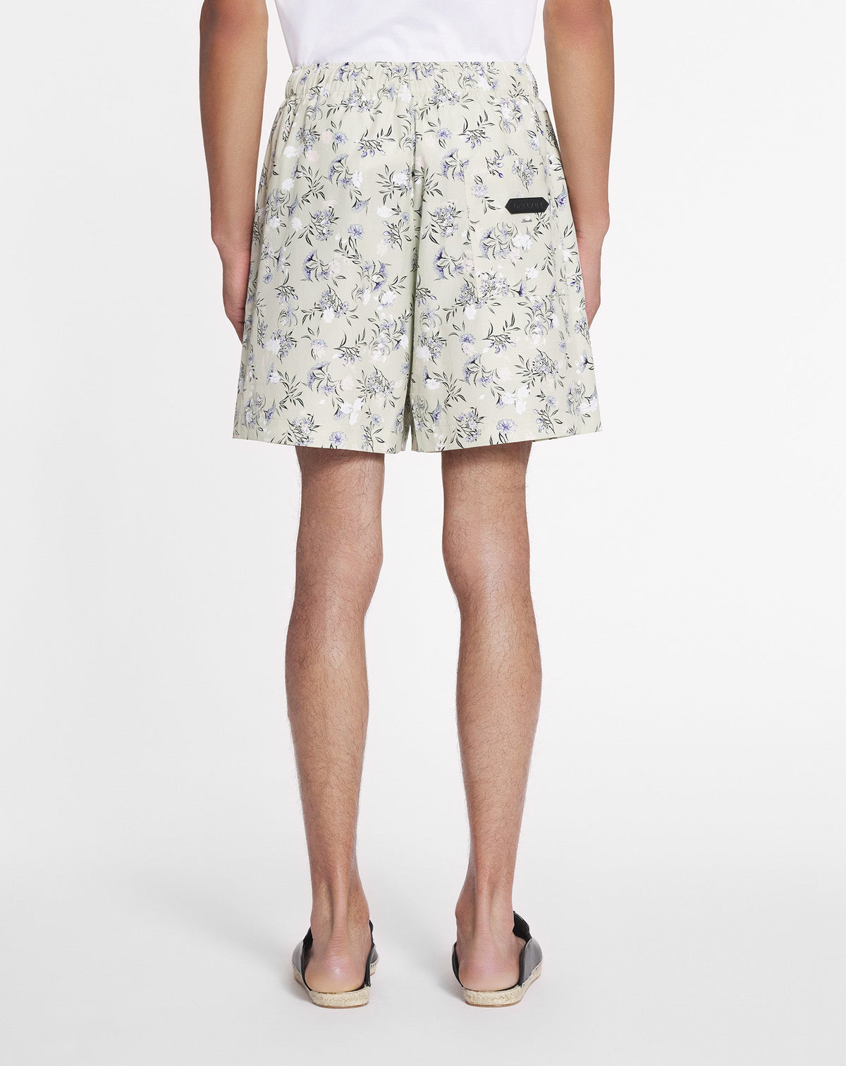 Short décontracté imprimé - Lin