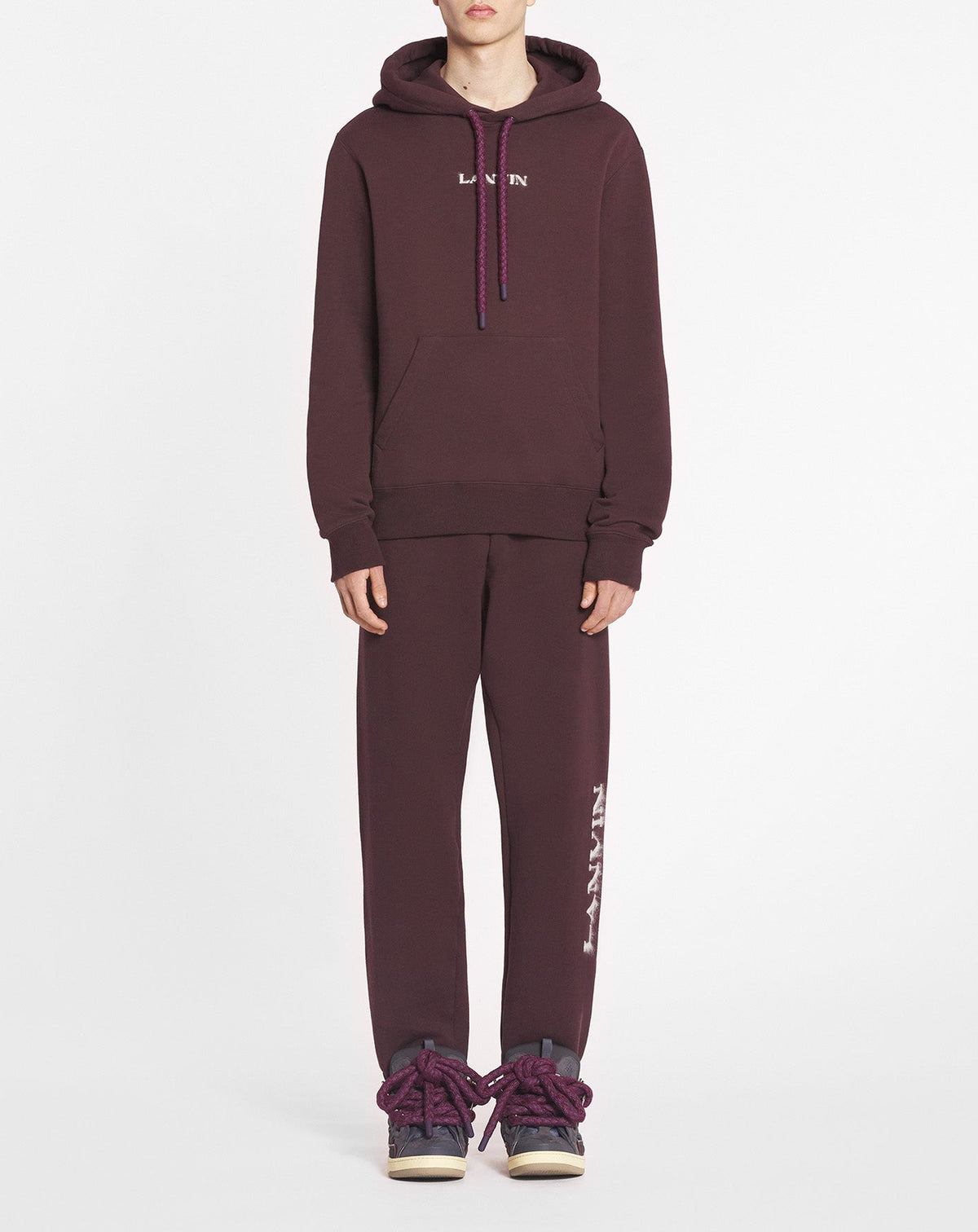Pantalon de jogging Curb logo mohair - Bordeaux