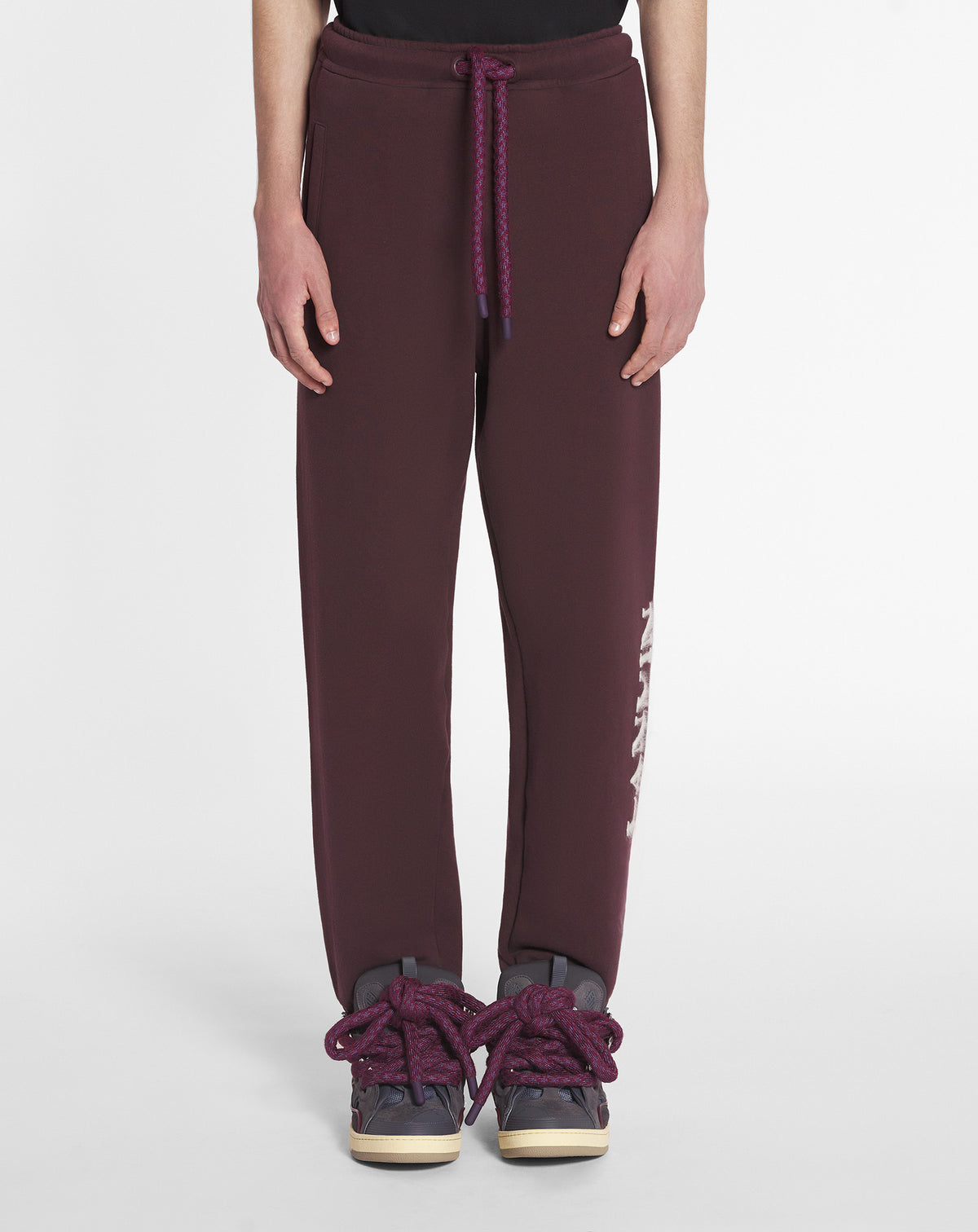 Pantalon de jogging Curb logo mohair - Bordeaux