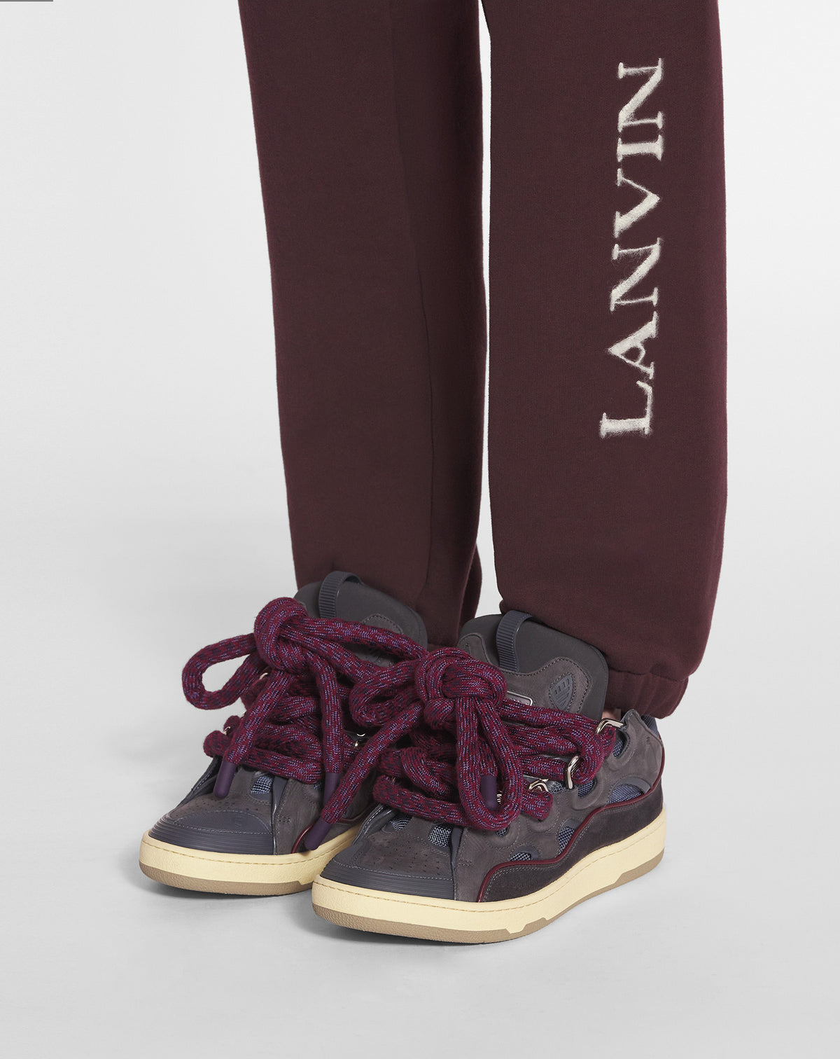 Pantalon de jogging Curb logo mohair - Bordeaux