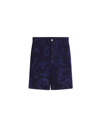 Short motif abstrait - Bleu Marine