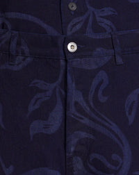 Short motif abstrait - Bleu Marine