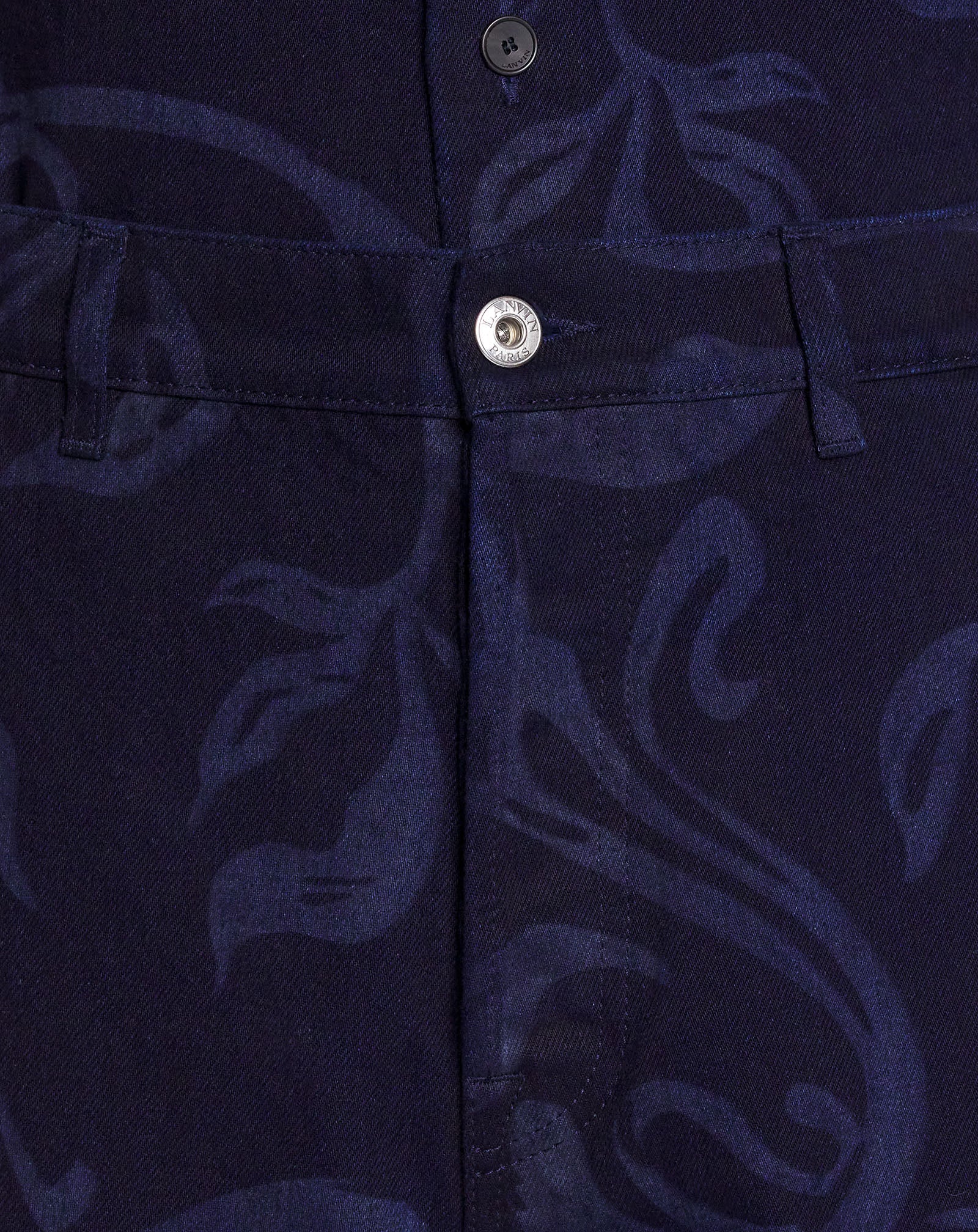 Short motif abstrait - Bleu Marine