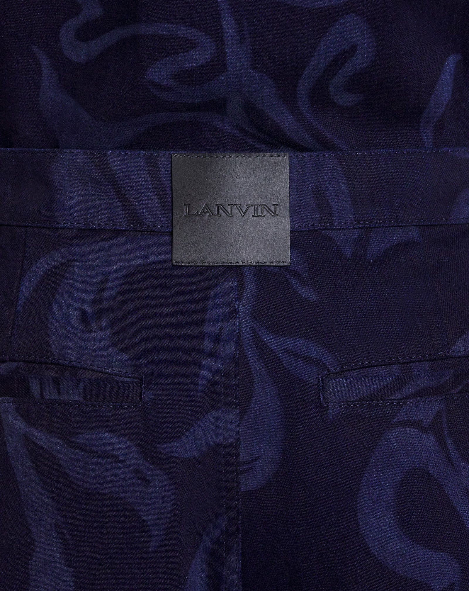 Short motif abstrait - Bleu Marine