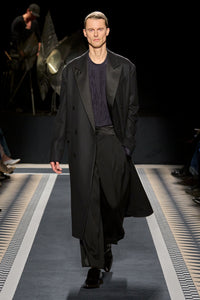 Pantalon 3 plis bande satin - Noir