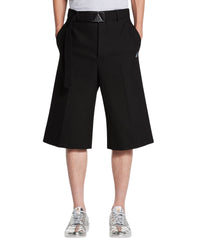 Short avec ceinture - Noir