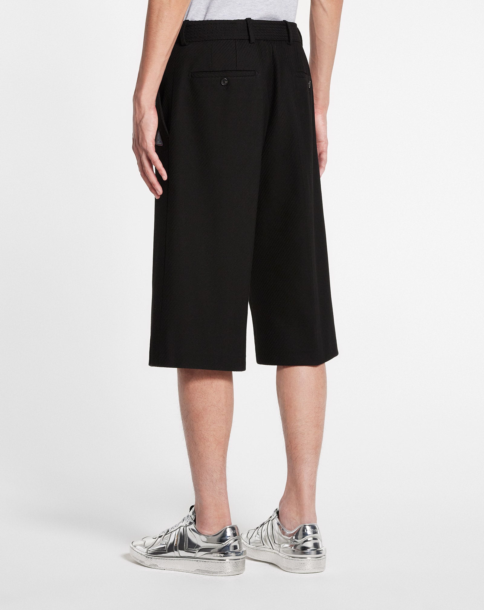 Short avec ceinture - Noir
