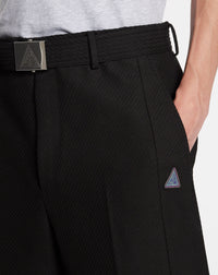 Short avec ceinture - Noir