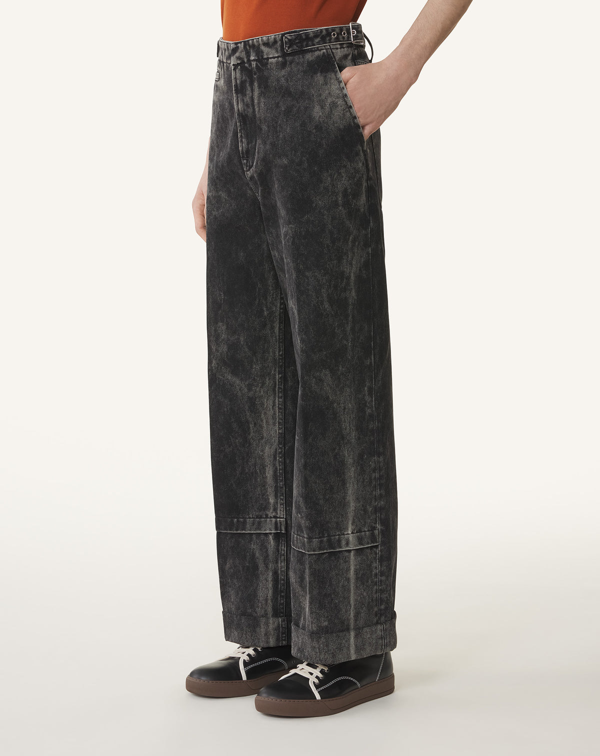 Pantalon chino en denim - Noir
