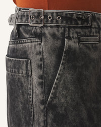 Pantalon chino en denim - Noir