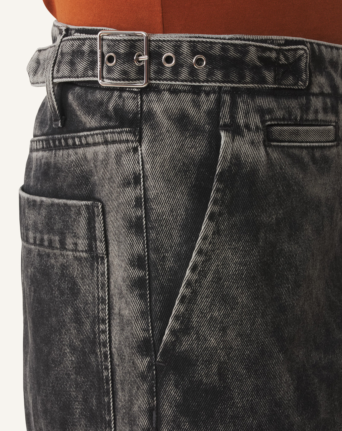 Pantalon chino en denim - Noir