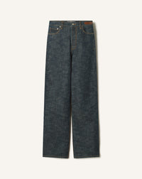 Pantalon baggy en denim - Bleu marine