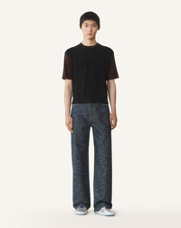 Pantalon baggy en denim - Bleu marine