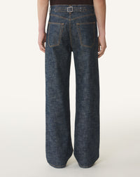 Pantalon baggy en denim - Bleu marine