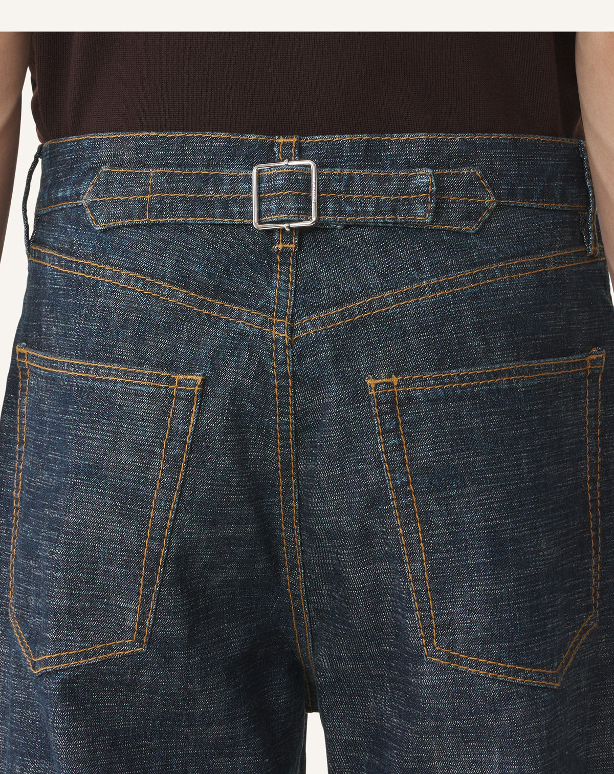 Pantalon baggy en denim - Bleu marine