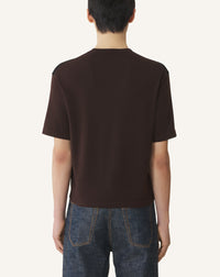 T-shirt bicolore - Mocha & noir