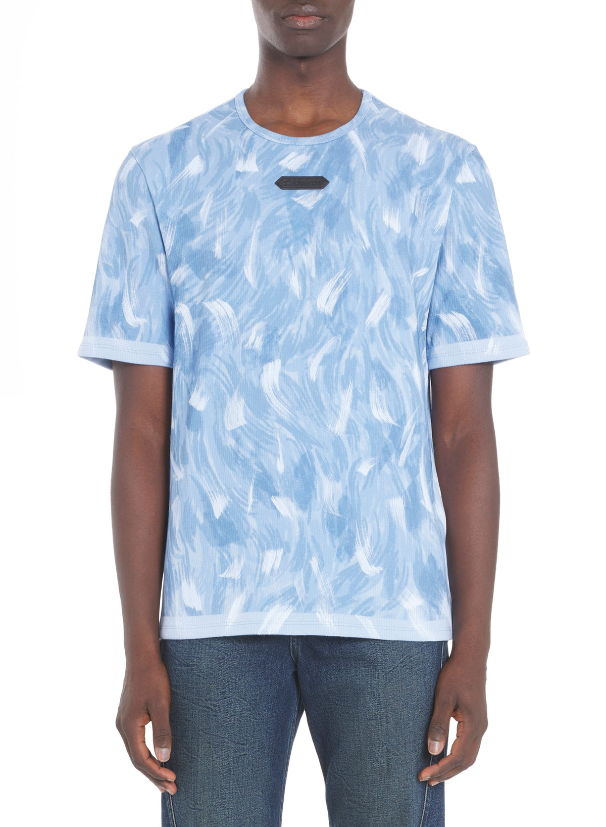 ZZNO STOCK NOUVEAU BLEU LANVIN T-SHIRT IMPRIMÉ