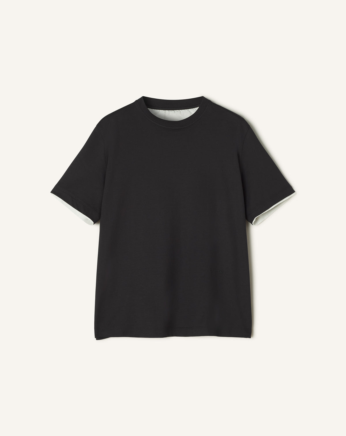 T-shirt détail soie - Noir