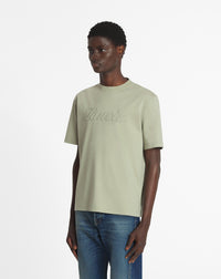 ZZNO STOCK LIN T-SHIRT LOGO MANUSCRIT DÉBOSSÉ