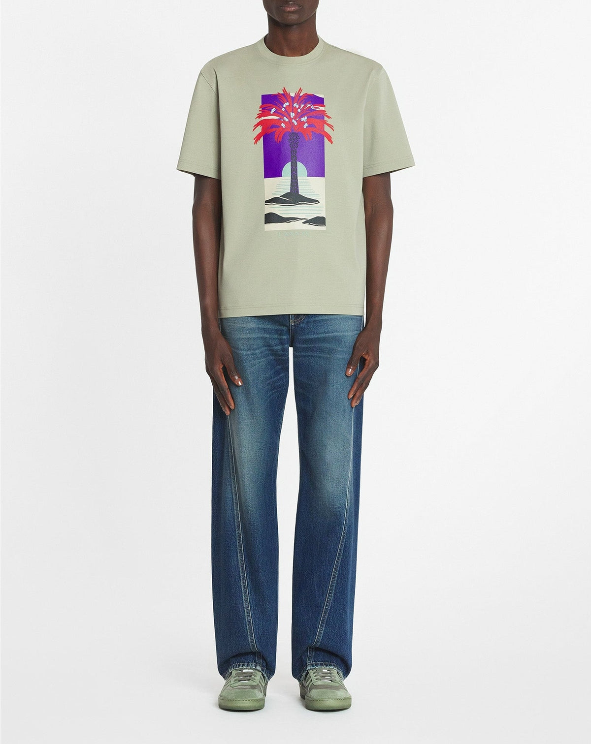 T-shirt imprimé - Lin