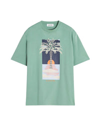 T-shirt imprimé - Vert de Gris