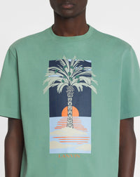 T-shirt imprimé - Vert de Gris